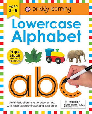 Wipe Clean Workbook: Lowercase Alphabet (enclosed spiral binding): Ages 3-6; with pen & flash cards (Wipe Clean Learning Books)