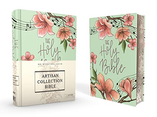 NIV, Artisan Collection Bible, Cloth over Board, Teal Floral, Designed Edges under Gilding, Red Letter, Comfort Print