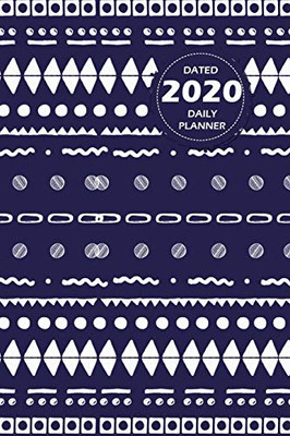 Pattern Lifestyle, Dated 2020 Daily Planner, 365 Days Blank Lined, Write-in Journal (Blue)