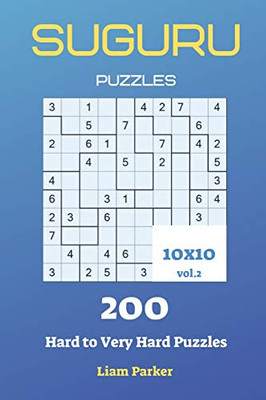 Suguru Puzzles - 200 Hard To Very Hard Puzzles 10X10 Vol.2