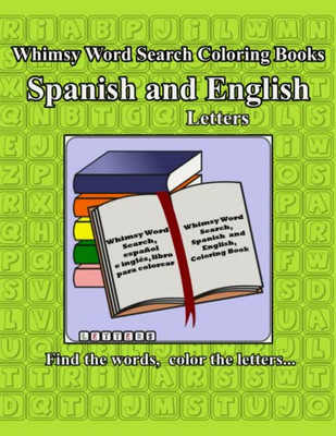Whimsy Word Search, Spanish And English, Coloring Book