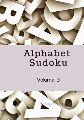Alphabet Sudoku Volume 3