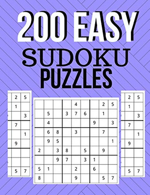 200 Easy Sudoku Puzzles: Large Print Brain Games For Beginners