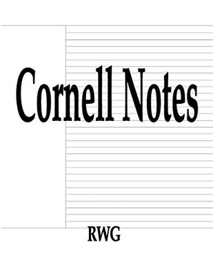 Cornell Notes: 100 Pages 8.5" X 11"