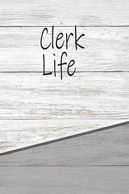 Clerk Life: Personalized Rustic Isometric Dot Notebook 120 Pages 6"X9"