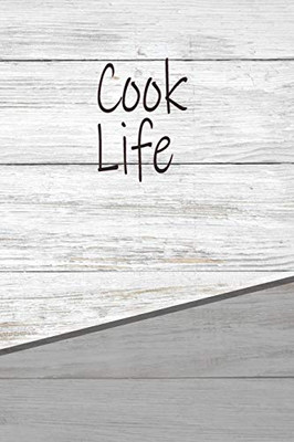 Cook Life: Personalized Rustic Isometric Dot Notebook 120 Pages 6"X9"