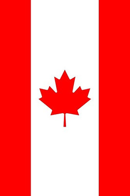 Flag Of Canada: Graph Paper Notebook, 6X9 Inch, 120 Pages