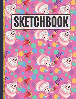 Sketchbook: Party Pigs Sketchbook For Kids To Practice Sketching