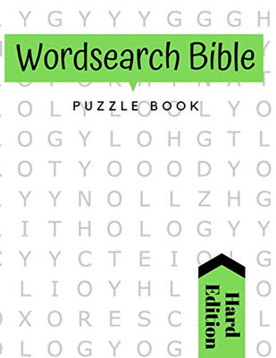 Word Search Bible Puzzle Book: Large Print: Featuring Bible Word Find Puzzles Based On Words Fond In The Bible