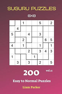 Suguru Puzzles - 200 Easy To Normal Puzzles 8X8 Vol.11