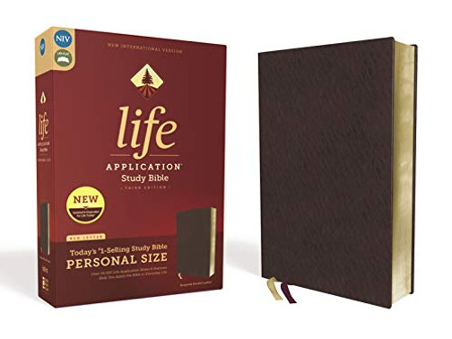 NIV, Life Application Study Bible, Third Edition, Personal Size, Bonded Leather, Burgundy, Red Letter Edition