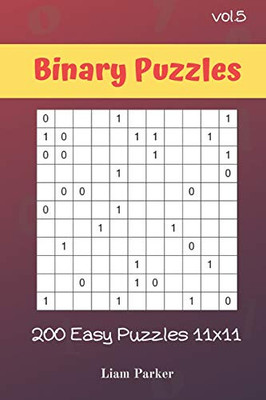 Binary Puzzles - 200 Easy Puzzles 11X11 Vol.5