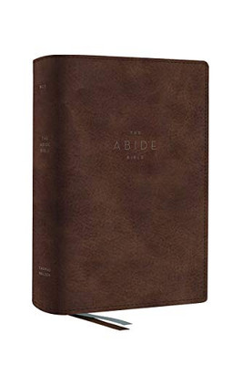 The NET, Abide Bible, Leathersoft, Brown, Comfort Print: Holy Bible