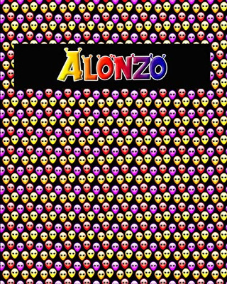 120 Page Handwriting Practice Book With Colorful Alien Cover Alonzo: Primary Grades Handwriting Book