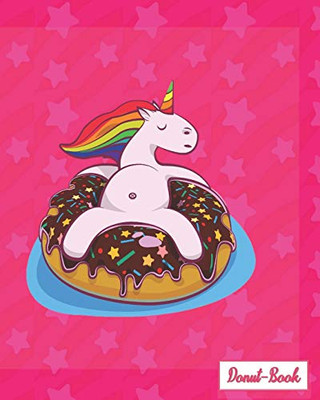 Donut-Book: Unicorn On Donut Cover