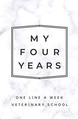 My Four Years: One Line A Week Veterinary School: Marble Vet School Memory Book
