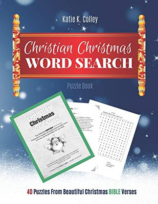 Christian Christmas Word Search: Puzzle Book (A Good Gift Idea) - Christmas Word Search Books For Adults - Bible Word Search Book Gifts