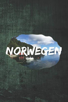 Wikstroem - Notes: Norway Photo Fjord Shore Boat - Notebook 6X9 Dot Grid