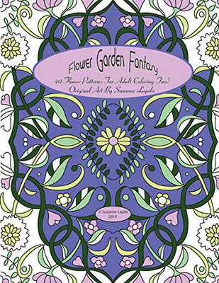 Flower Garden Fantasy: Adult Coloring Fun!