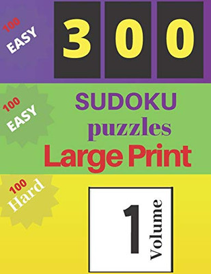 300 Sudoku: Puzzles Large Print