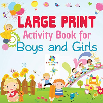 Large Print Activity Book For Boys And Girls