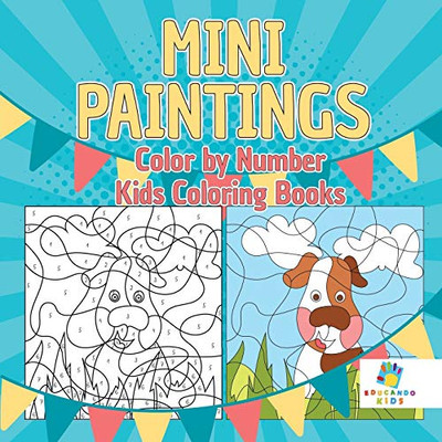 Mini Paintings Color By Number Kids Coloring Books