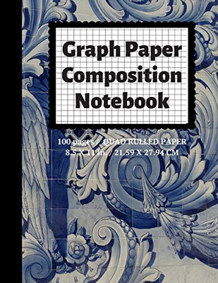 Graph Paper Composition Notebook: Grid Paper Notebook, Quad Ruled, 100 Sheets (Large, 8.5 X 11) (Graph Paper Notebooks) - 9781089565390