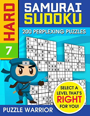 Hard Samurai Sudoku: 200 Perplexing Puzzles (Hard Sudoku Samurai) - 9781092257190