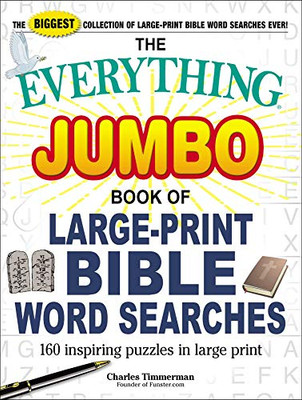 The Everything Jumbo Book Of Large-Print Bible Word Searches: 160 Inspiring Puzzles In Large Print