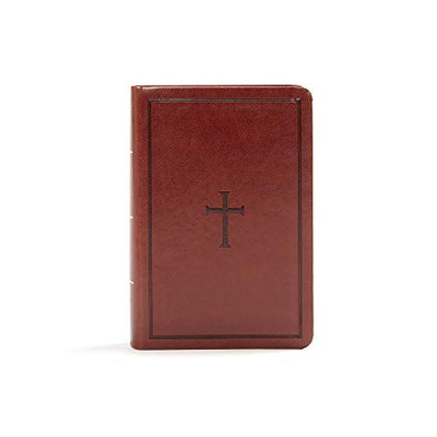 Kjv Large Print Compact Reference Bible, Brown Leathertouch, Red Letter, Pure Cambridge Text, Presentation Page, Cross-References, Full-Color Maps, Easy-To-Read Bible Mcm Type