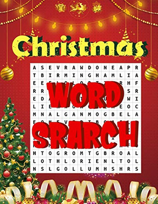 Christmas Word Search.: Easy Large Print Puzzle Book For Adults , Kids & Everyone For The 25 Days Of Christmas. - 9781671897083