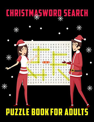 Christmas Word Search Puzzle Book For Adults: A Unique Large Print Christmas Word Search Book For Christmas Fun Word Search Game - 9781674125848