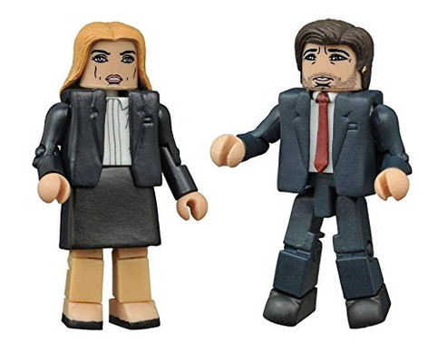 DIAMOND SELECT TOYS The X-Files: Modern Mulder & Scully Minimates Action Figure (2 Pack)