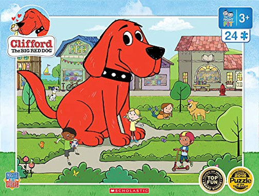 MasterPieces Clifford The Big Red Dog - Town Square 24-Piece Jigsaw Puzzle