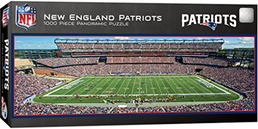 MasterPieces NFL New England Patriots Stadium Panoramic Jigsaw Puzzle, 1000 Pieces, 13" x 39"