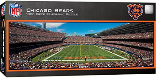 MasterPieces NFL Chicago Bears Stadium Panoramic Jigsaw Puzzle, 1000 Pieces, 13" x 39"