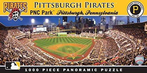 MasterPieces MLB Pittsburgh Pirates Stadium Panoramic Jigsaw Puzzle, PNC Park, 1000 Pieces