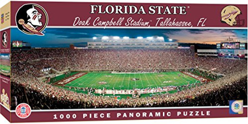 MasterPieces NCAA Florida State Seminoles Football Stadium Panoramic Jigsaw Puzzle, 1000 Pieces, 13" x 39"