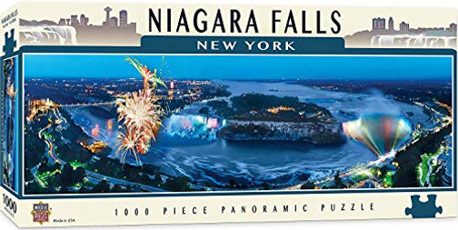 MasterPieces National Parks Panoramic Jigsaw Puzzle, Niagara Falls, New York, Photographs by James Blakeway, 1000 Pieces