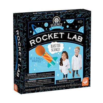 MindWare Science Academy Rocket lab - Kids & Teens Launch Their own Rocket with 4 Rocket Activities with Our 27pc Set - Wild & Weird Experiments for Boys & Girls - Great Educational Gift