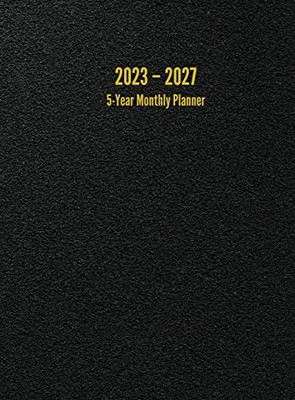 2023  2027 5-Year Monthly Planner: 60-Month Calendar (Black) - Large