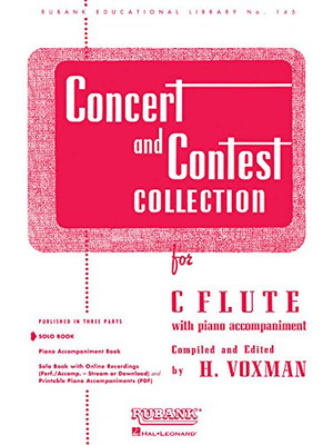 Concert And Contest Collections C Flute Solo Part Only (Rubank Educational Library)