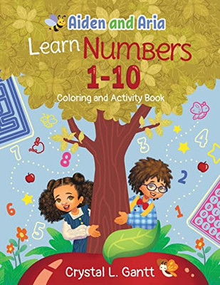 Aiden And Aria Learn Numbers 1-10: Coloring And Activity Book