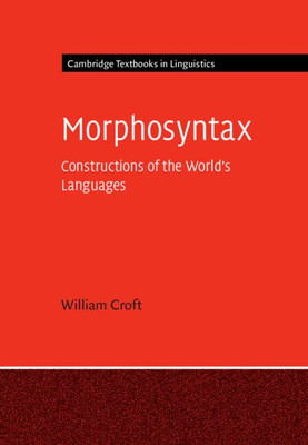 Morphosyntax (Cambridge Textbooks In Linguistics)