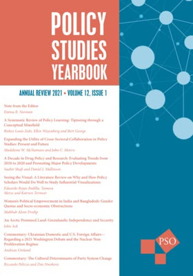 Policy Studies Yearbook: Annual Review 2021, Volume 12, Issue 1