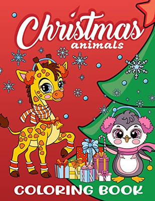 Christmas Animals Coloring Book For Kids