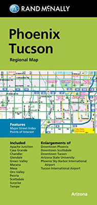 Rand Mcnally Folded Map: Phoenix Tucson Regional Map