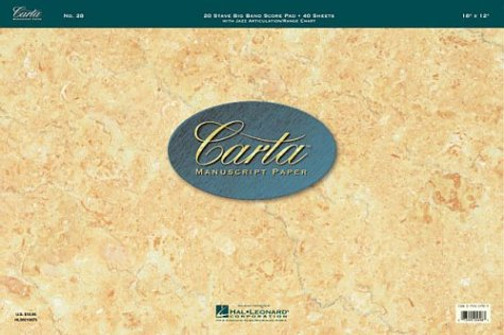 Carta Manuscript Paper No. 28 - Professional