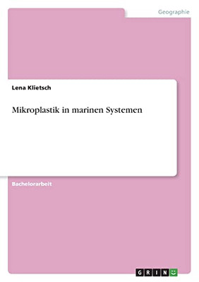Mikroplastik In Marinen Systemen (German Edition)