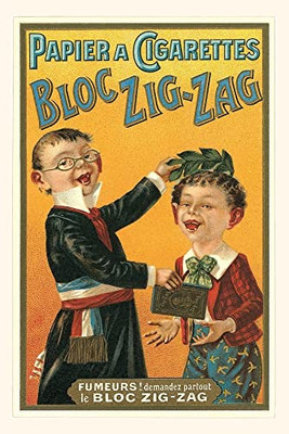 Vintage Journal Advertisement For Zig-Zag Cigarette Papers (Pocket Sized - Found Image Press Journals)